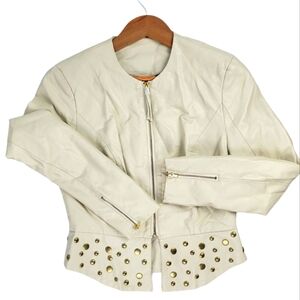 NWOT Forever 21 Exclusive Faux Leather Zip Sleeves Jacket